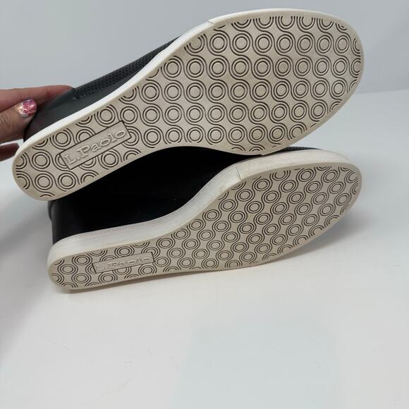 Linea Paolo Platform Wedges Women's 7 Black Leather Felicia Booties EUC - Picture 7 of 10